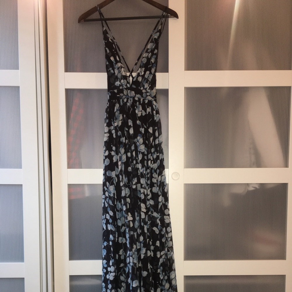 Floral Navy / Black / Blue Dress